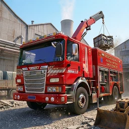 Fire Truck 3D Rescue Sim Games 아이콘